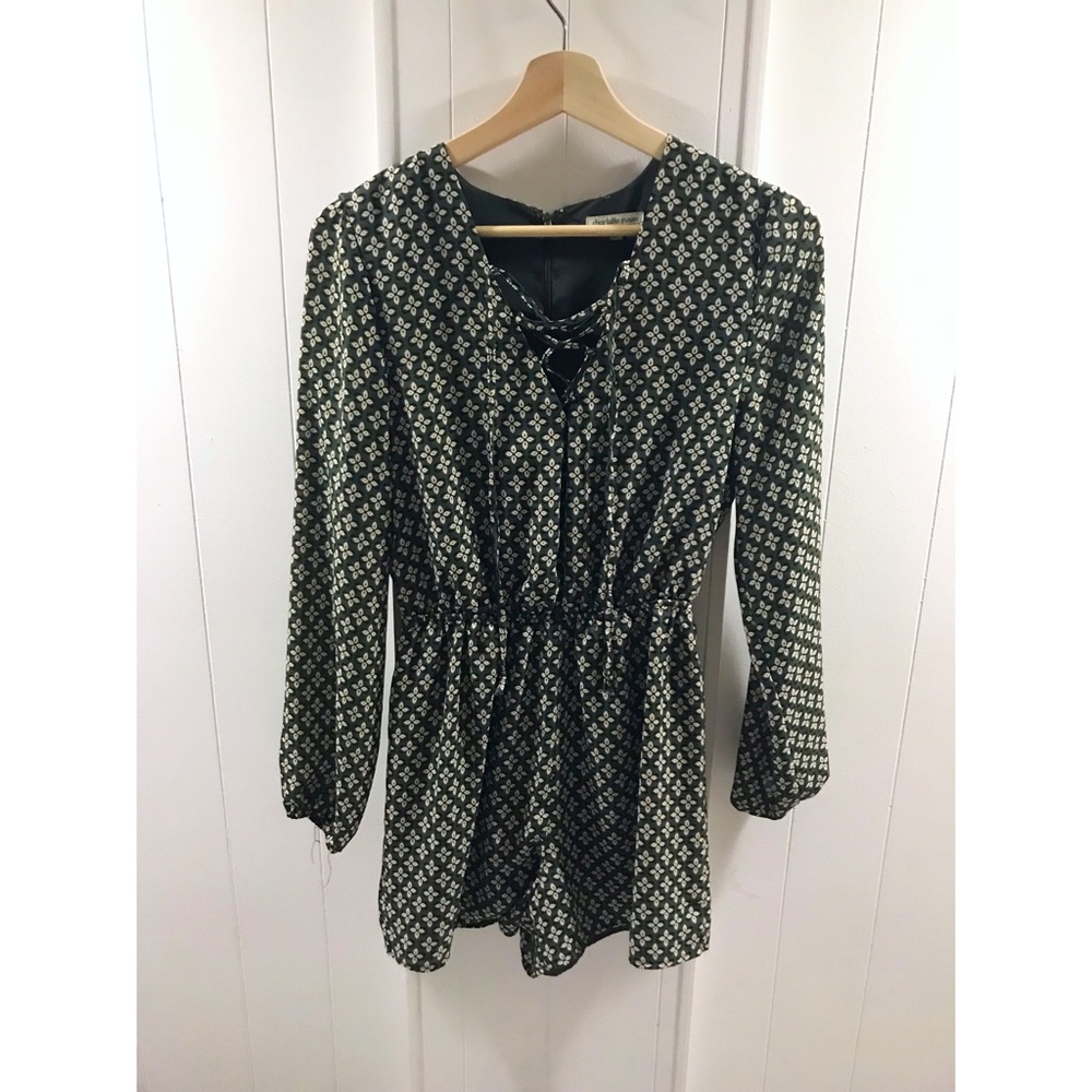 Charlotte Russe Olive Green Romper size small